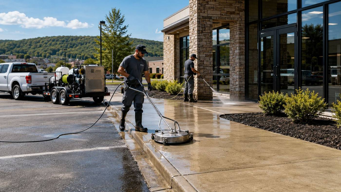 Sidewalk & Entry Cleaning in Mapleton, PA