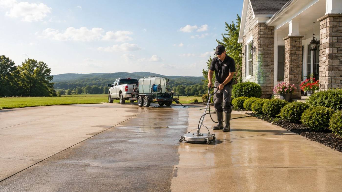 Driveway & Concrete Cleaning in Centerville, PA